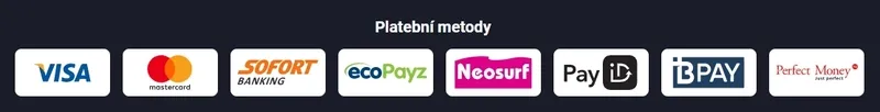 Dostupné platební metody v Slottica Casino