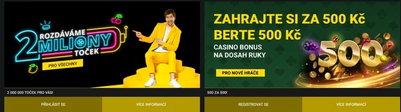 Všechny bonusy a propagační akce kasina Fortuna