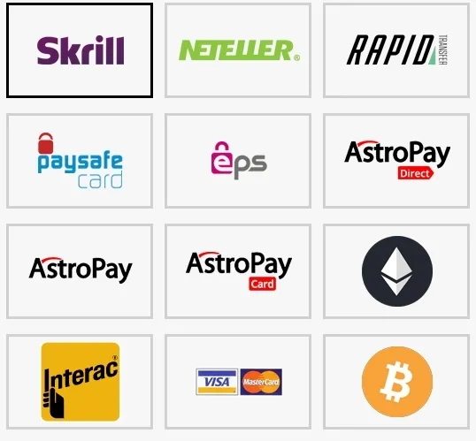 Dostupné platební metody Joker casino