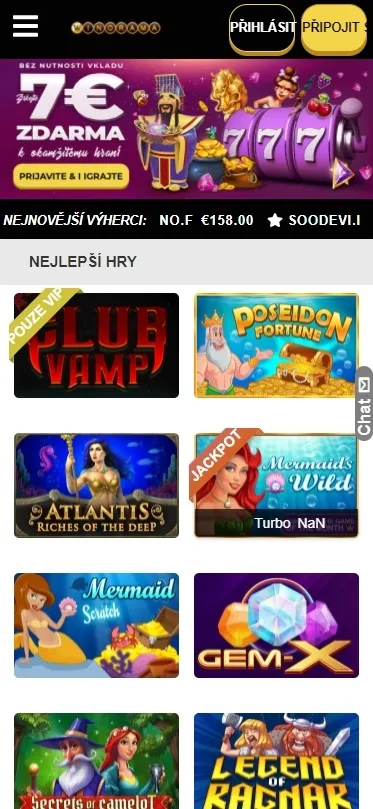 Mobilní kasino Winorama 