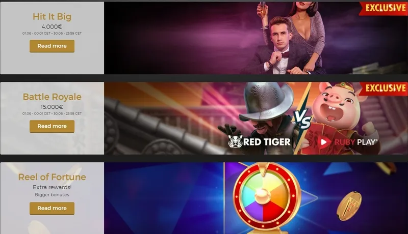 Další bonusy a propagační akce v Extra kasinu