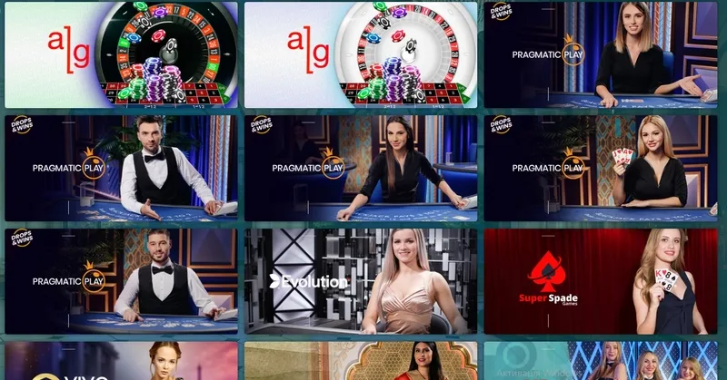 Hry s živým krupiérem Poker, Blackjack, Ruleta v 22bet Casino