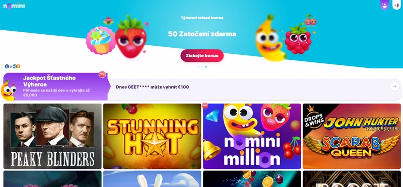 Nomini Přehled oficiálních webových stránek