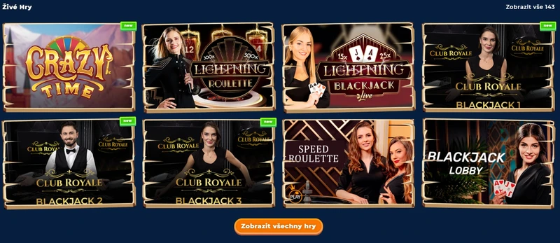 Hry s živým krupiérem Wazamba Casino