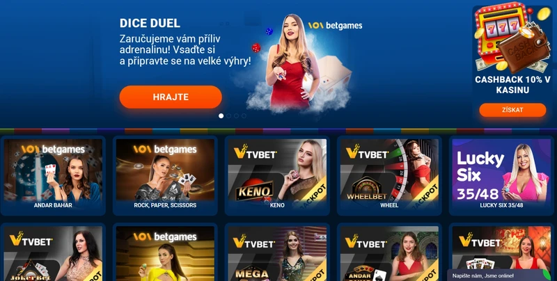 Hry s živým krupiérem v Mostbet