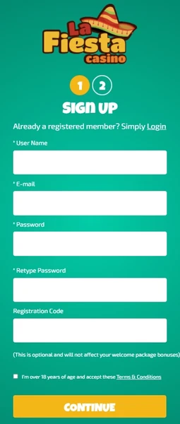 La fiesta casino signup