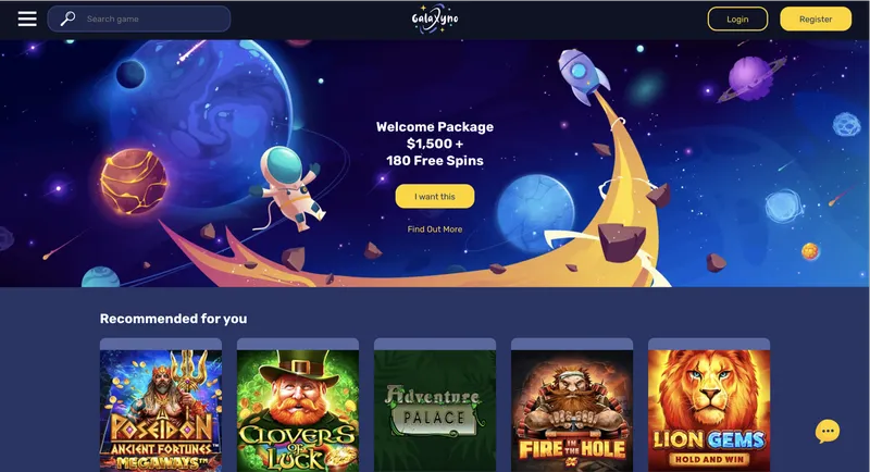 Přehled oficiálních stránek Galaxyno