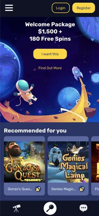 Mobilní verze Galaxymo