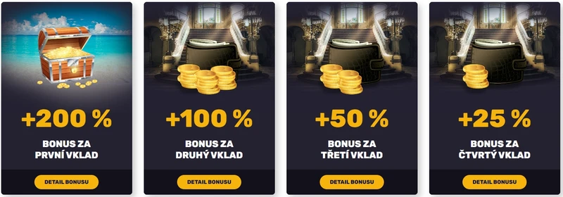 375% uvítací bonus na čtyřech vkladech v Forbes Casino