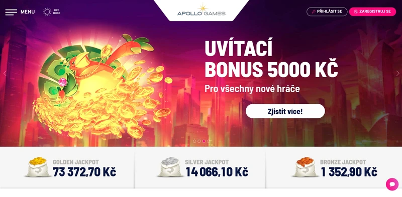 Přehled oficiálních stránek Apollo Games