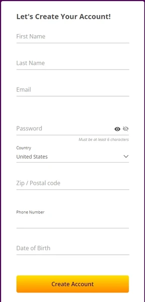 Registrace na webových stránkách kasina a ověření účtu v Superslots Casino