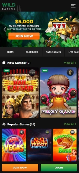 Wild Casino Mobile