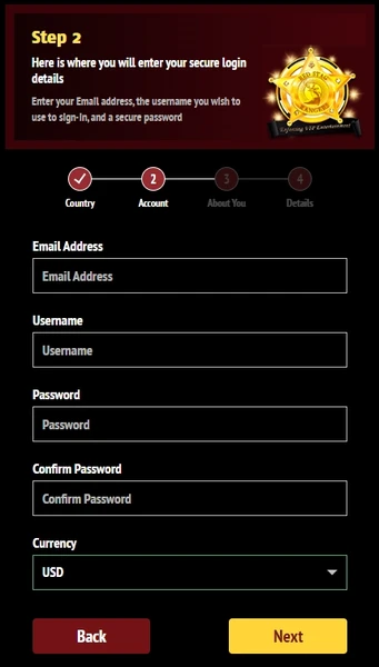 Zaregistrujte se na webových stránkách kasina a ověřte svůj účet v Redstag Casino