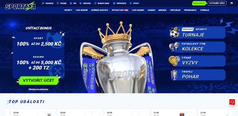 Recenze oficiálních stránek Sportaza Casino