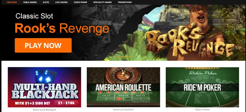 Casino Tiger Gaming lobby hazardní hry