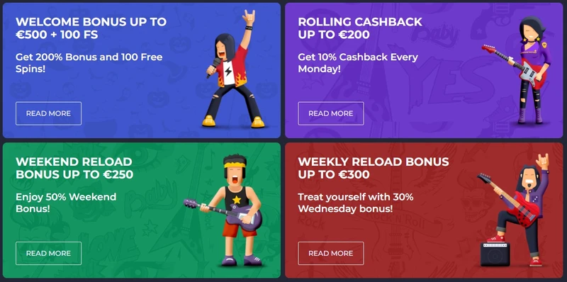 Rolling Slots Casino bonusy