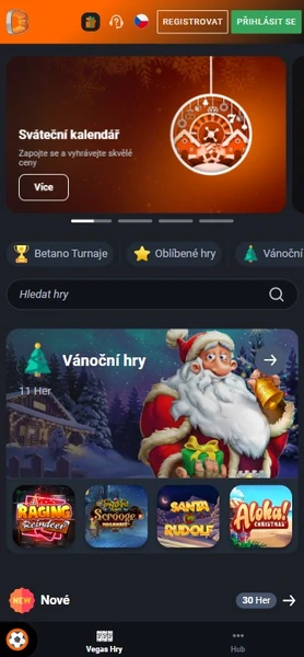 Mobilní verze Betano Casino