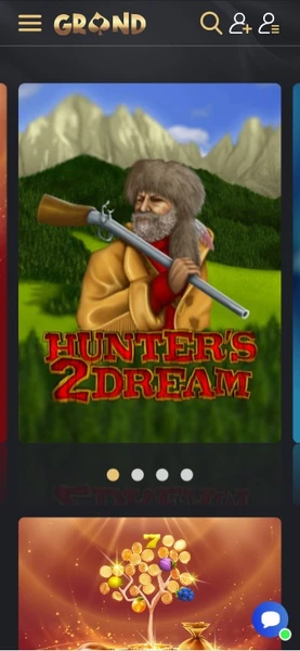 Mobilní verze Grandwin casino