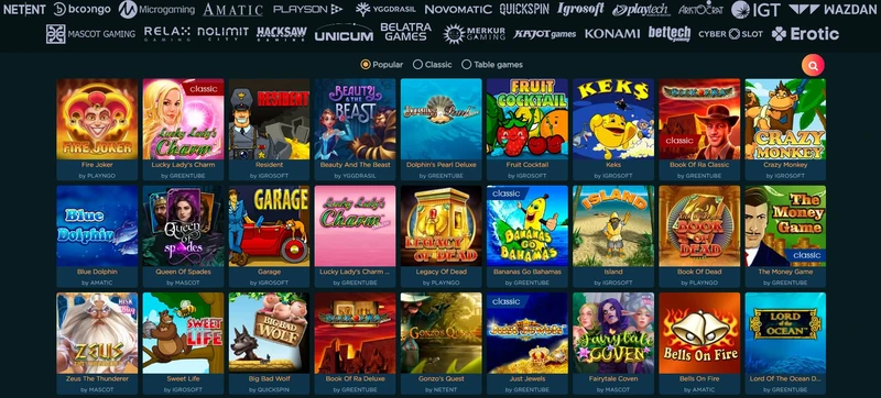 Hazardní hry v Marvel Casino