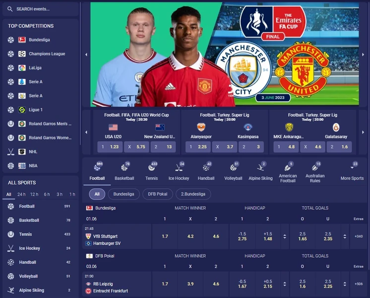 Sportovní sázky v Bruno casino