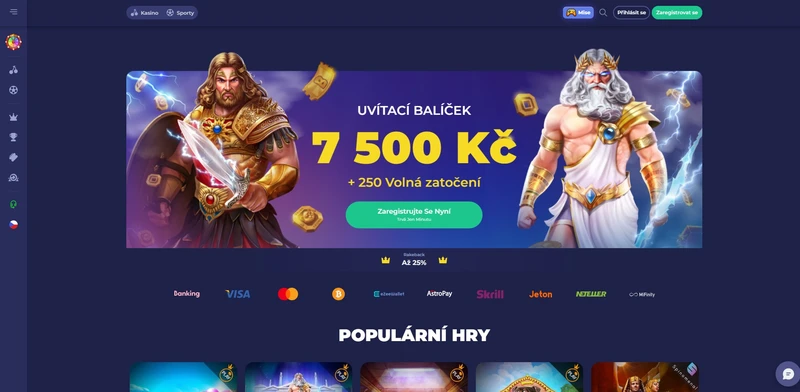 Oficiální webové stránky Bruno casino