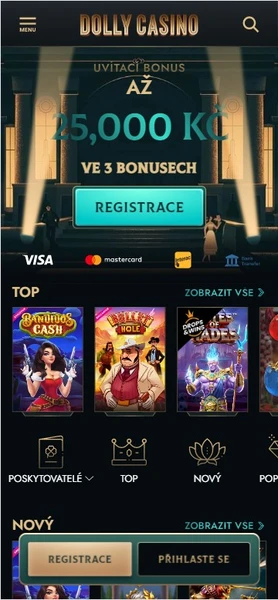 Mobilní verze Dolly casino