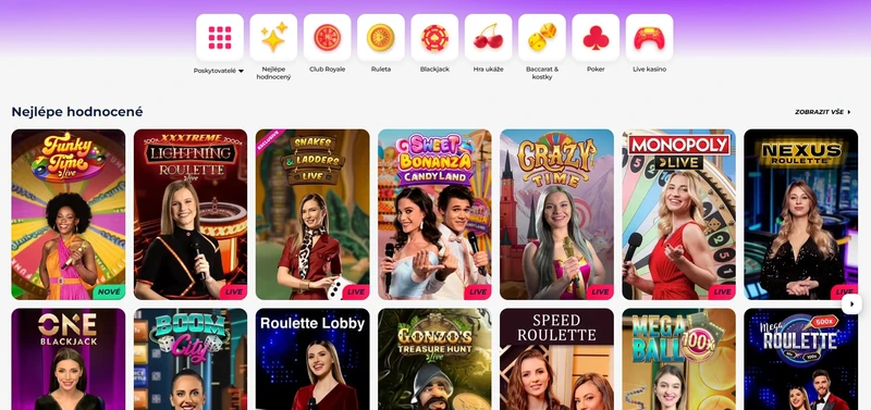 Živé casino v Greatwin casino