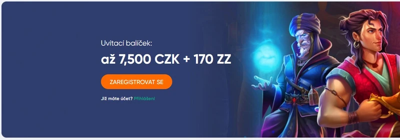 Bonusy IviBet Casino - 7500 CZK + 170 FS
