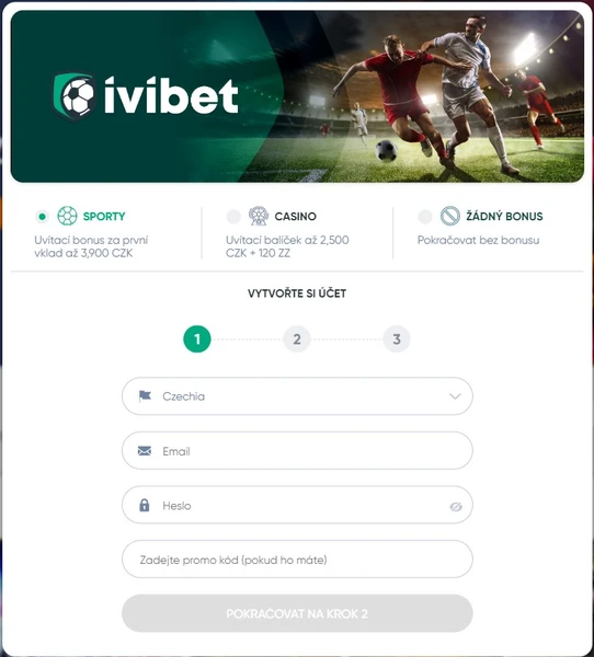 Registrace a přihlášení do Ivibet Casino