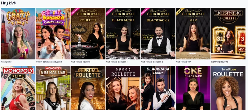 Živé casino v SG casino