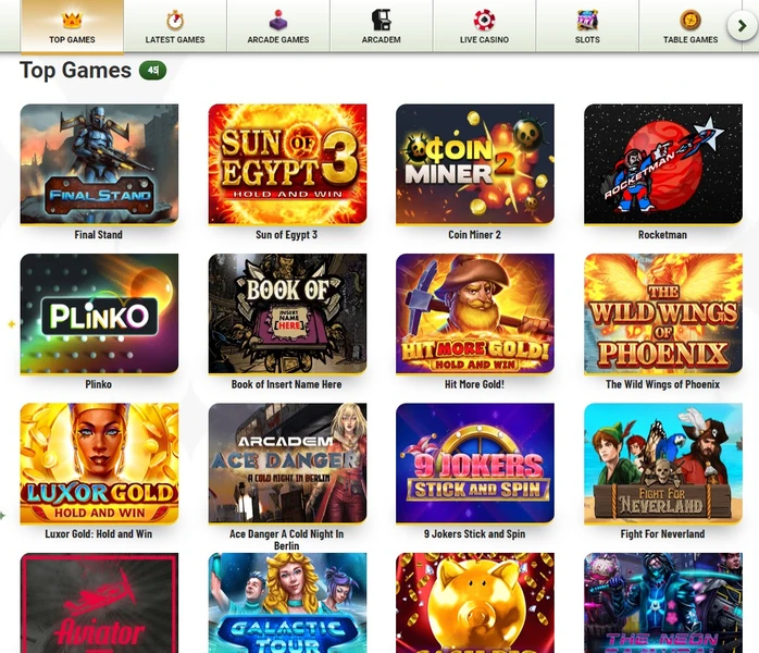 MaChance Casino hazardní hry