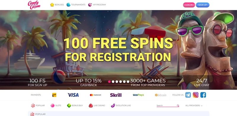 Oficiální webové stránky Сandy casino