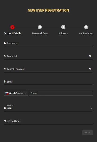 Registrace a přihlášení v Nordis Casino