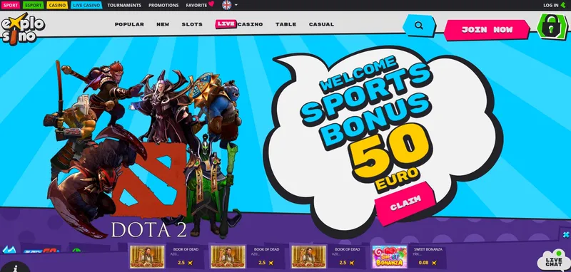 Explosino - home page