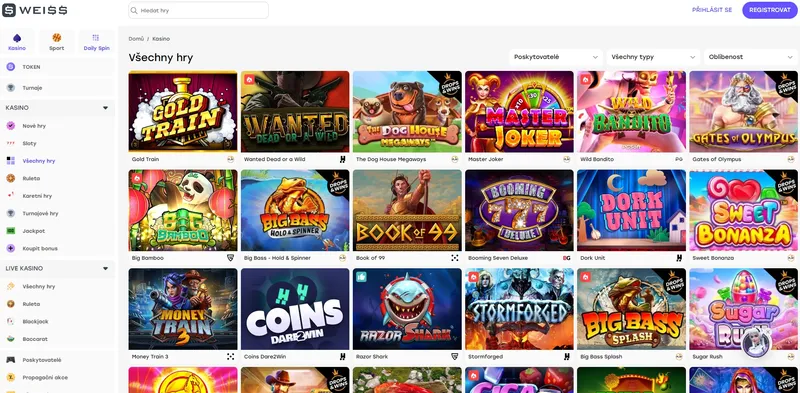 Weiss casino - games