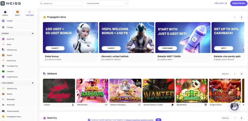 Weiss casino - home page