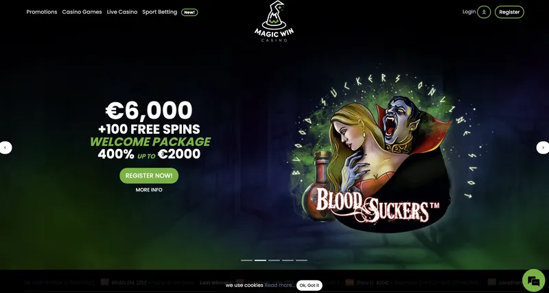 Magic Win Casino - Home Page