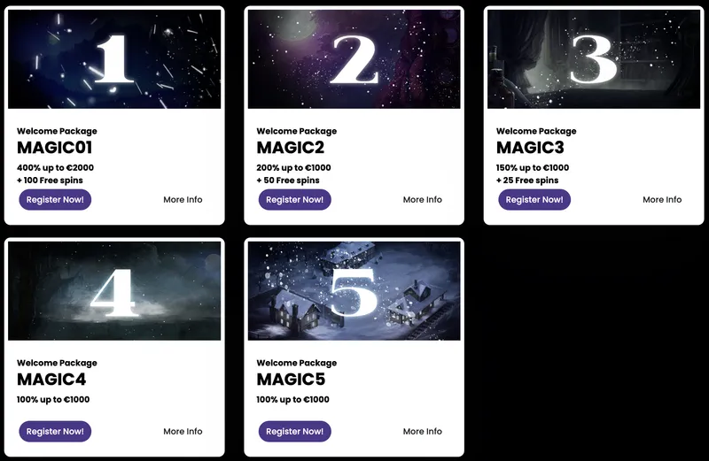 Magic Win Casino - Bonus