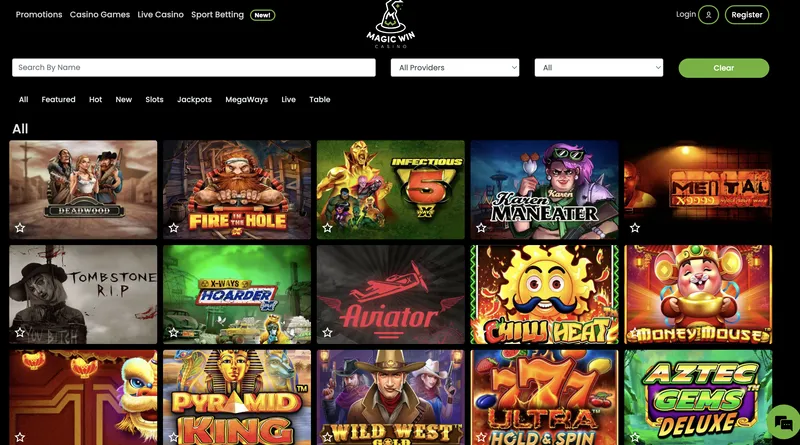 Magic Win Casino - Games