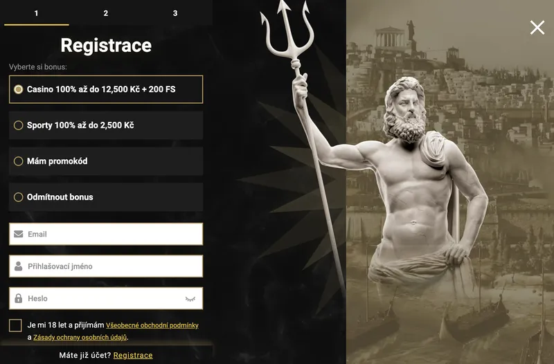 Casinoly Casino - registrace