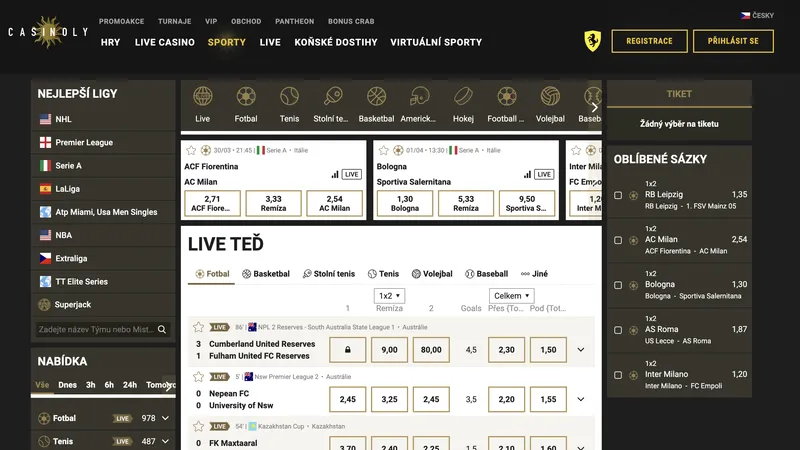 Casinoly Casino - sazeny