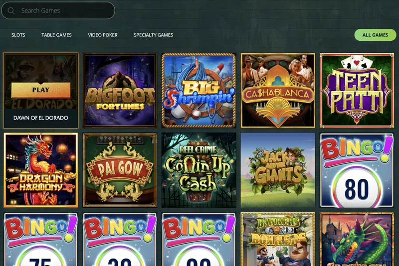 Irish Luck Casino - Games