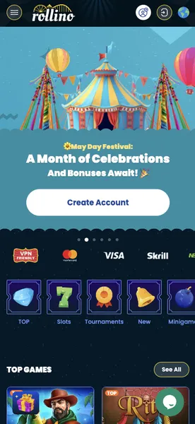 Rollino Casino - mobile