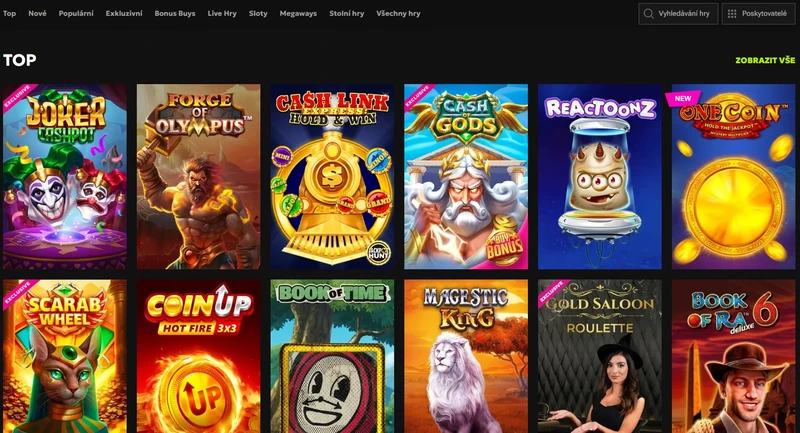 Hazardní hry RTBet Casino