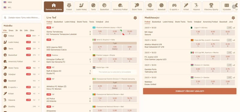 Sportovní sázení Bethall Casino